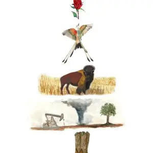Nature and industry vertical collage