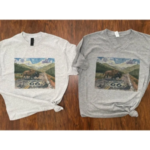 Matching Route 66 graphic tees