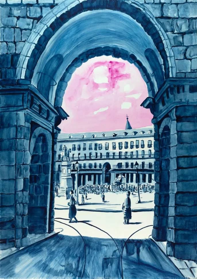 The Second Painting In The Plaza Mayor Series