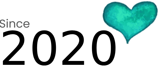 Turquoise watercolor heart on dark background
