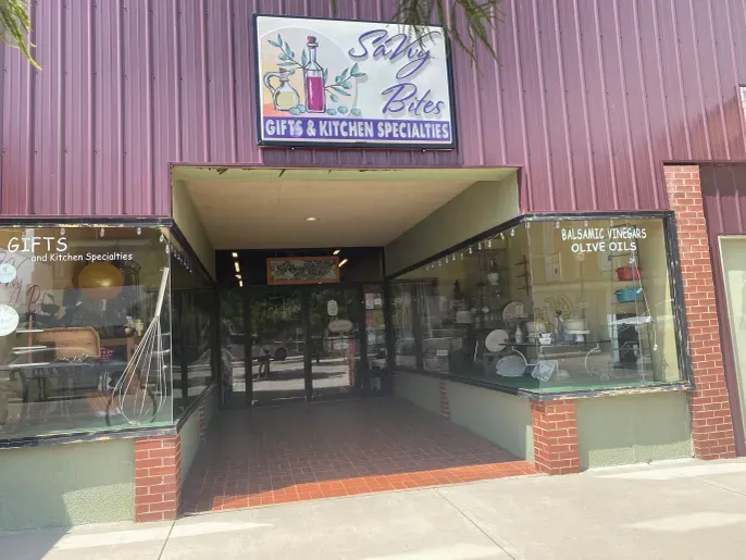 Salty Bites gifts and kitchen shop entrance