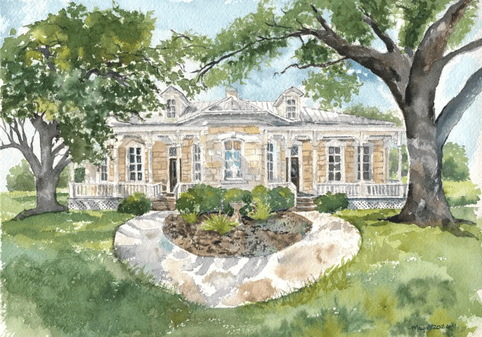A Timeless Texas Treasure In Watercolor